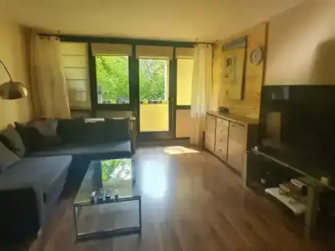 Living room with partition wall